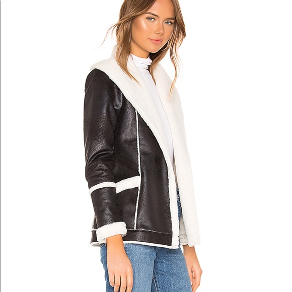 NWT! Chaser Faux Fur Lined Suede Open Front Long Jacket - Picture 2 of 12